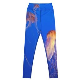 ZAG Orange Jellyfish Yoga Leggings