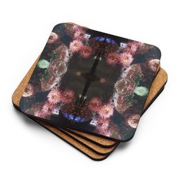 ZAG Pinkish Cork-Back Coaster