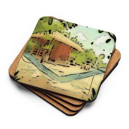 LB Home Cork-Back Coaster