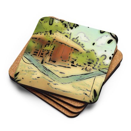 LB Home Cork-Back Coaster