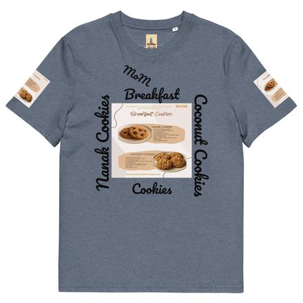 bbluna60 Breakfast Cookies  Unisex Organic Cotton T-Shirt 