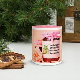 Jam Ceramic Mug with Color Inside
