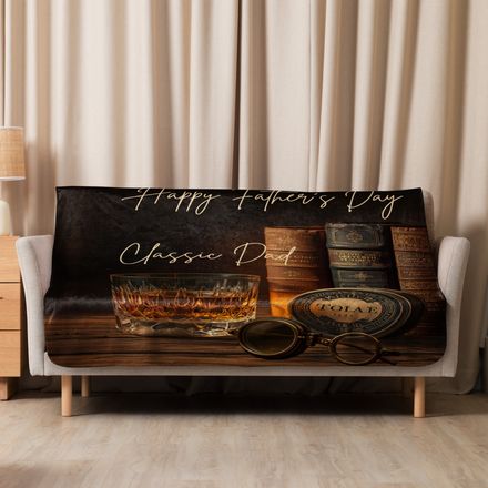 Father's Day Sublimated Sherpa Blanket