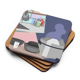 Julio Kitchen Cork-Back Coaster