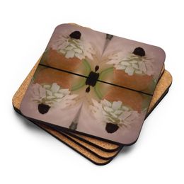 Linda's Box Cork-Back Coaster