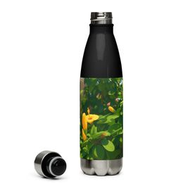 Nathy Yellow Gumamela Stainless Steel Water Bottle