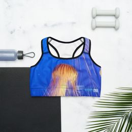 ZAG Orange Jellyfish Sports Bra