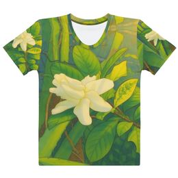 Nathy White Rose Women's Crew Neck T-Shirt 