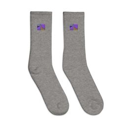 Glen 4Corners Embroidered Crew Socks