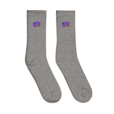 Glen 4Corners Embroidered Crew Socks