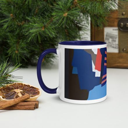 Glen Laundry Ceramic Mug with Color Inside