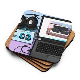 Juvy Laptop Cork-Back Coaster