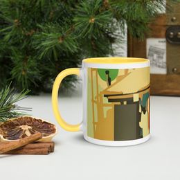 Glen Ceramic Mug with Color Inside
