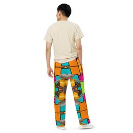 Bbluna60 Robot Unisex Wide-Leg Pants