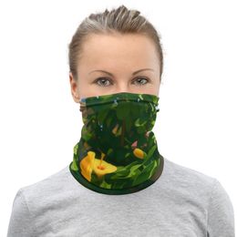 Nathy Yellow Gumamela Neck Gaiter