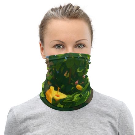 Nathy Yellow Gumamela Neck Gaiter