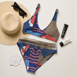 Glen Laundry Recycled High-Waisted Bikini