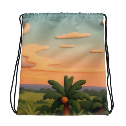 Boy2x Palm Trees Drawstring Bag
