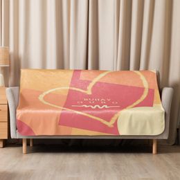 Rica Heart Sublimated Sherpa Blanket