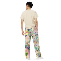 Bluna60 Abstract Eagle Unisex  Wide-Leg Pants