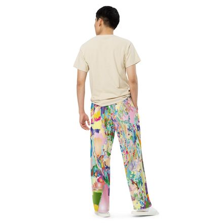 Bluna60 Abstract Eagle Unisex  Wide-Leg Pants