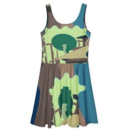 Glen Satelite Skater Dress