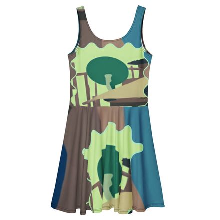 Glen Satelite Skater Dress