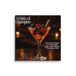 bbluna60 Whiskey of Champion Recipe Canvas (in)