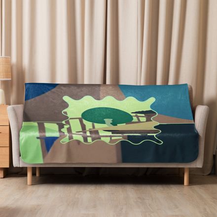 Glen Satelite Sublimated Sherpa Blanket