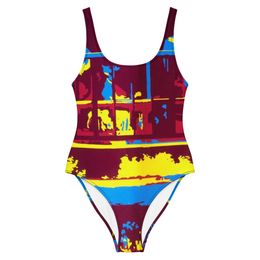 Bbluna60 4Colors One-Piece Swimsuit
