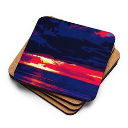 Boy2x 4Colors Cork-Back Coaster