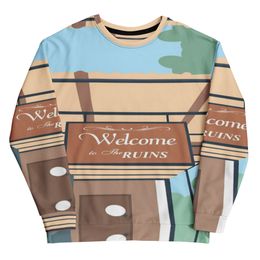 Lyn2x Ruins Gym Bag Recycled Unisex Sweatshirt