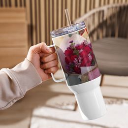 Linda's Roses Travel Mug with a Handle