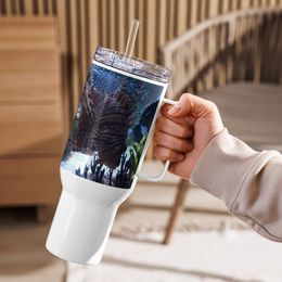 ZAG Zebra Fish Travel Mug with a Handle
