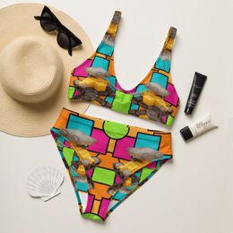 Bbluna60 Robot Recycled High-Waisted Bikini