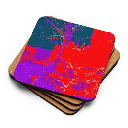 Bbluna60 3Colors Cork-Back Coaster