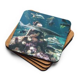 ZAG Stingray Cork-Back Coaster