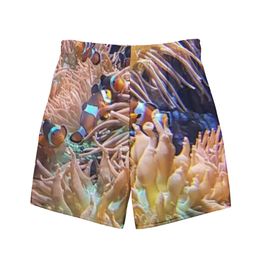 ZAG Orange Corals Recycled Swim Trunks