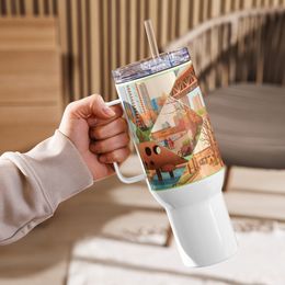 2Pambujan Friends Travel Mug with a Handle