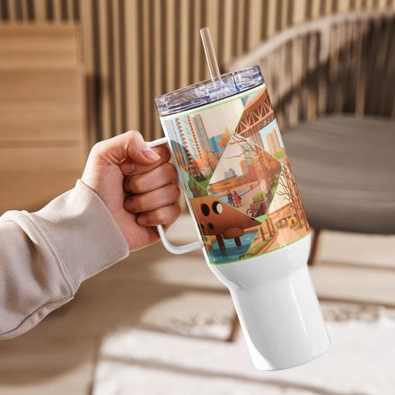 2Pambujan Friends Travel Mug with a Handle