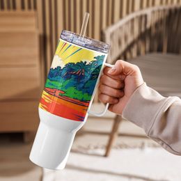 Boy2x River Travel Mug with a Handle