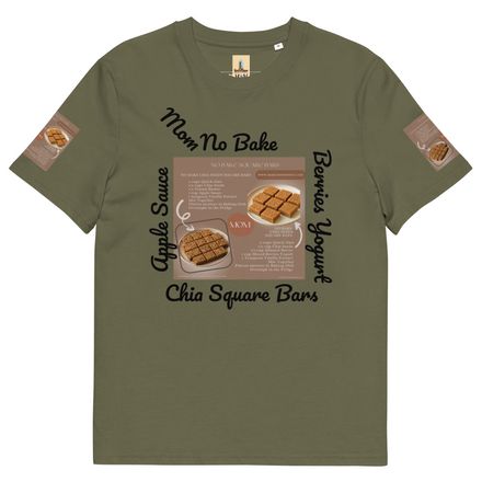 bbluna60 Chia Squares Unisex Organic Cotton T-Shirt 