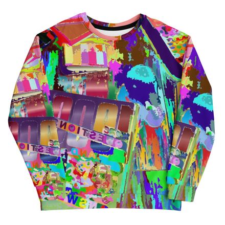 Bluna60 Abstract Desk Recycled Unisex Sweatshirt