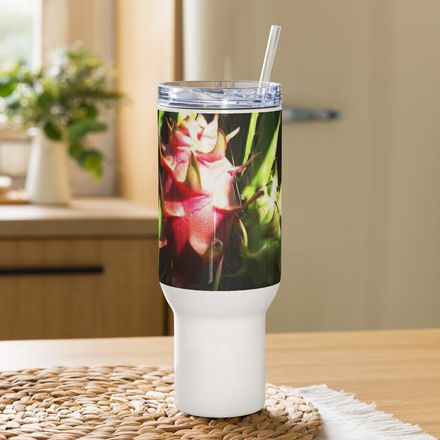 Nathy Dragonfruit Travel Mug with a Handle