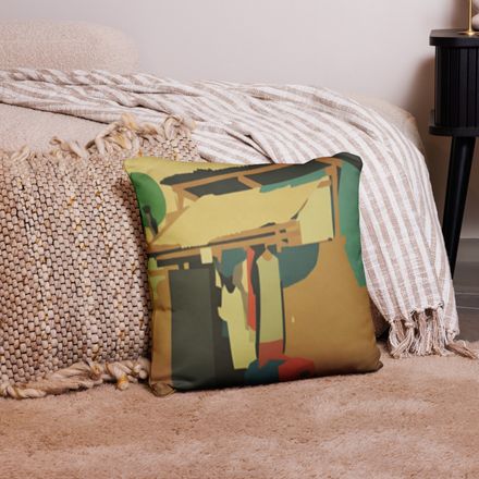 Glen Poverty Chic Throw Pillowcase