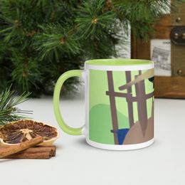 Glen Door Ceramic Mug with Color Inside