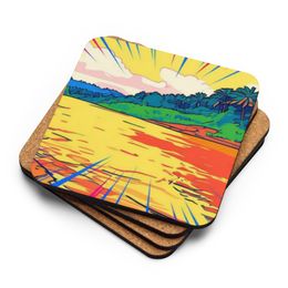 Boy2x River Cork-Back Coaster