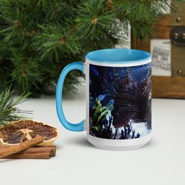 ZAG Zebra Fish Ceramic Mug with Color Inside