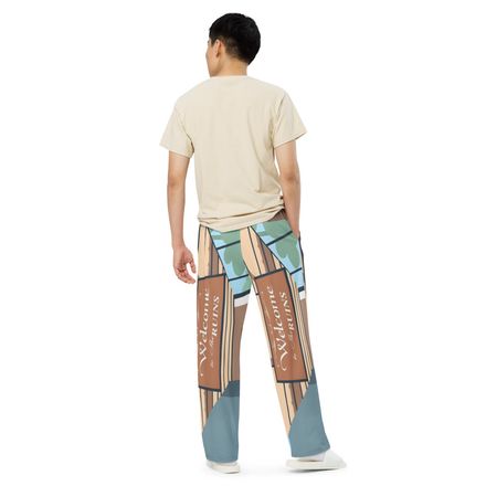 Lyn2x Ruins Unisex Wide-Leg Pants