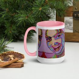 Bluna60 Portrait Ceramic Mug with Color Inside